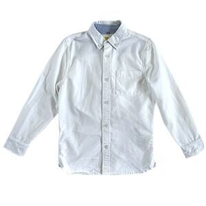 Boden Oxford Button Down Long Sleeve Shirt Size 9-10 White
